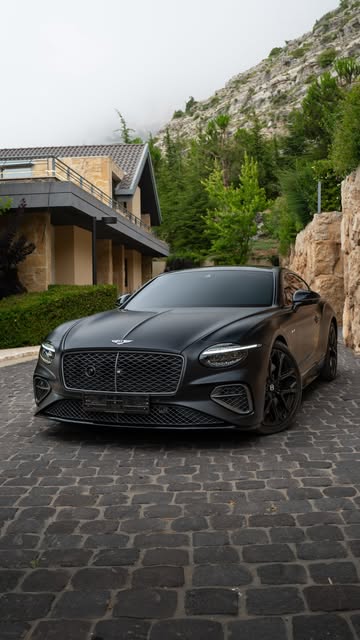 Matte black Bentley Continental GT
